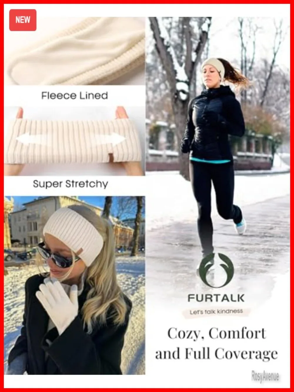 Winter Beanie Hat, Scarf and Gloves Set, Soft Fleece Lined, Touchscreen Gloves,